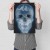 Poster metal xray mountains gift