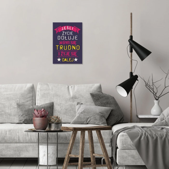 Poster metal jeśli życie dołuje gift