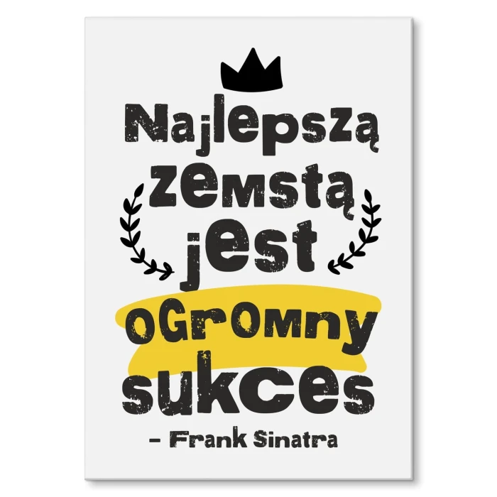 Poster metal najlepszą zemstą gift