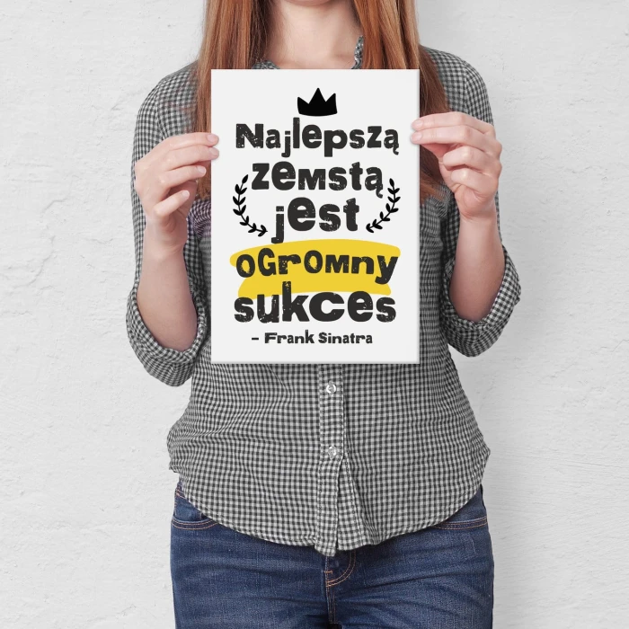 Poster metal najlepszą zemstą gift