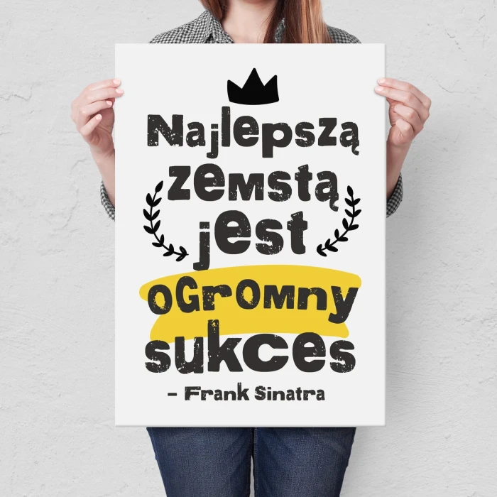 Poster metal najlepszą zemstą gift