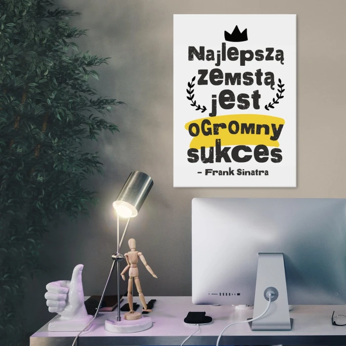 Plakat metalowy najlepszą zemstą Prezent