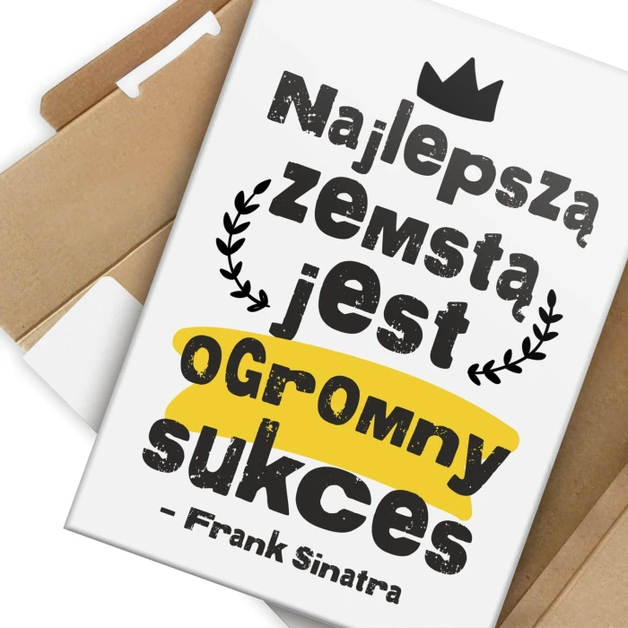 Plakat metalowy najlepszą zemstą Prezent