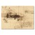 Plakat metalowy plane drawn Prezent