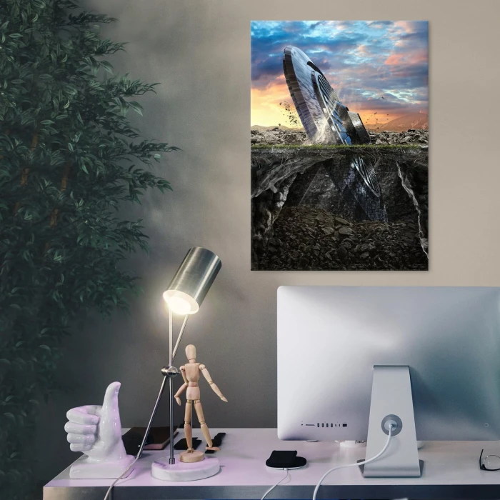 Poster metal UFO gift