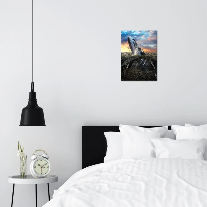 Plakat metalowy UFO Prezent