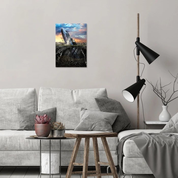 Plakat metalowy UFO Prezent