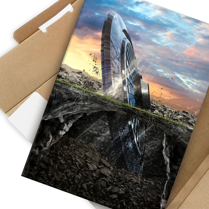 Plakat metalowy UFO Prezent