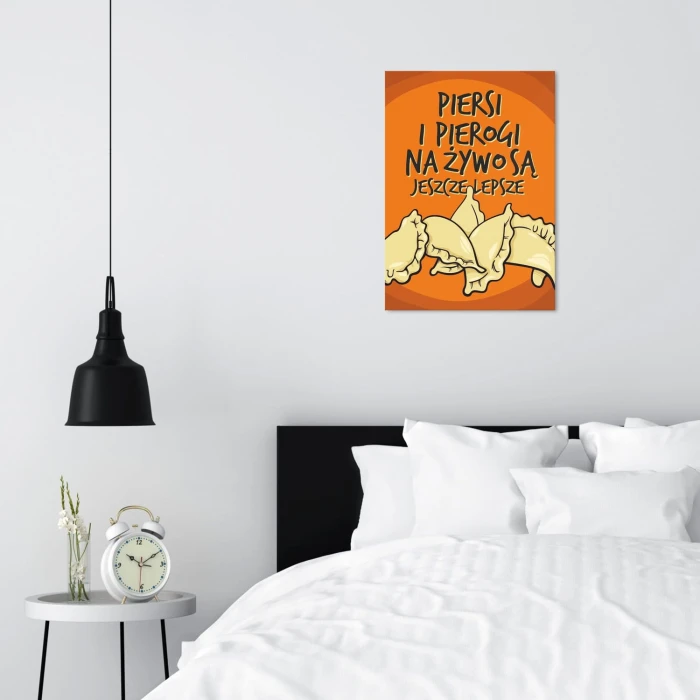 Poster metal piersi i pierogi gift