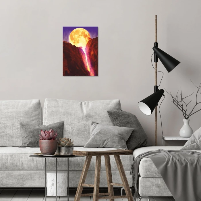 Plakat metalowy moon rock Prezent