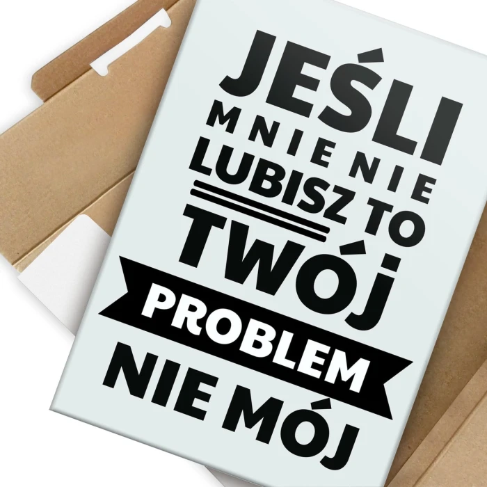 Poster metal jeśli mnie nie lubisz gift