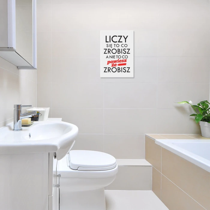 Plakat metalowy Liczy się to co zrobisz Prezent