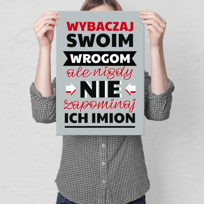Poster metal wybaczaj swoim wrogom gift