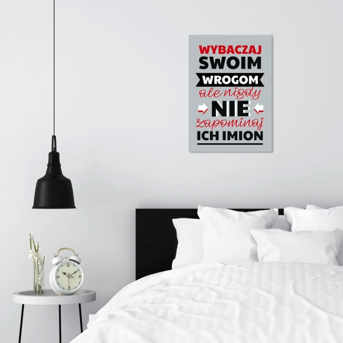 Poster metal wybaczaj swoim wrogom gift