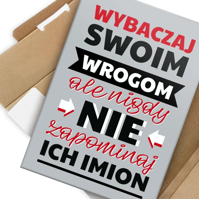 Poster metal wybaczaj swoim wrogom gift
