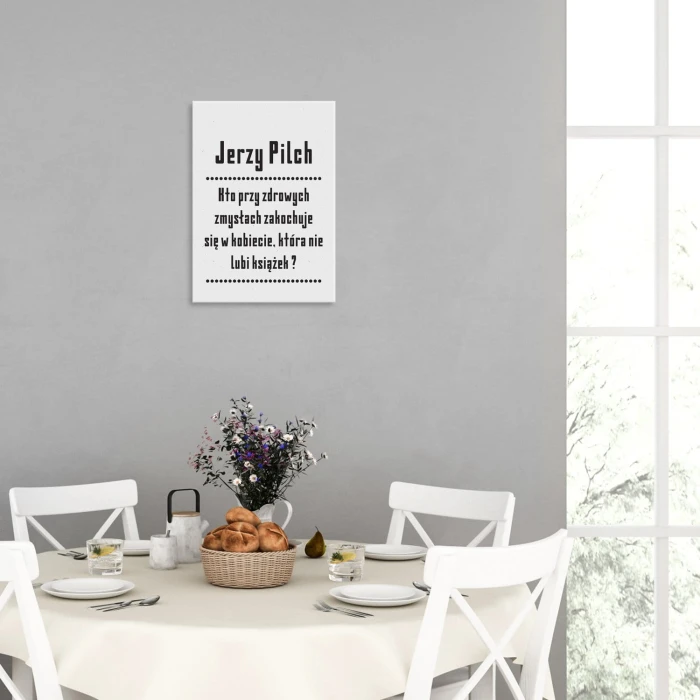 Plakat metalowy cytat z Pilcha Prezent