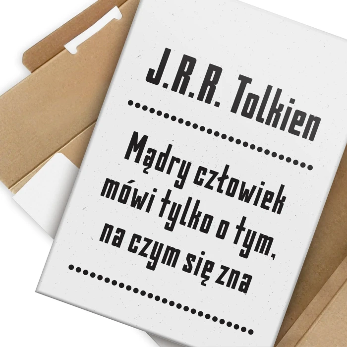 Poster metal cytat z Tolkiena gift