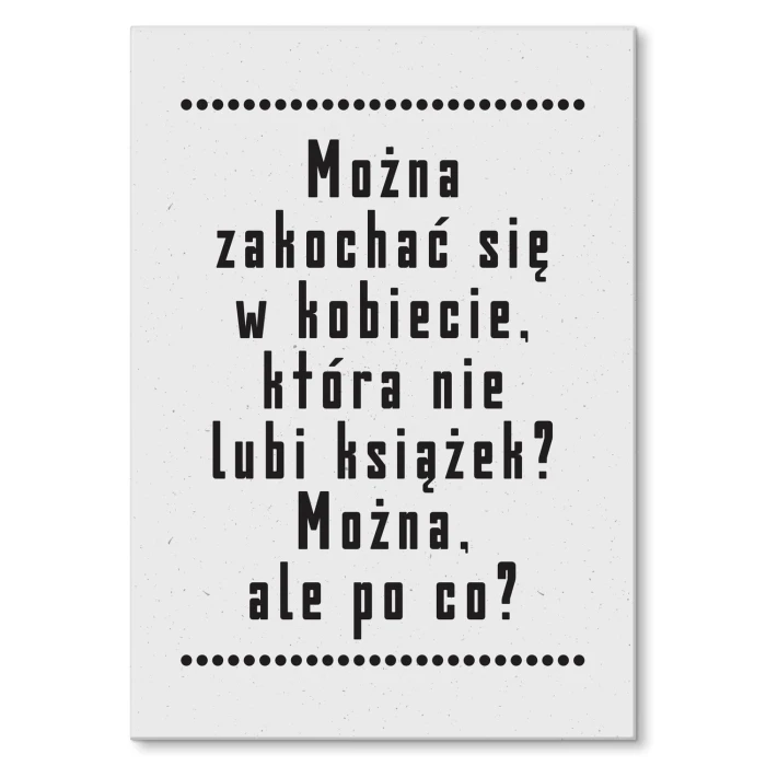Plakat metalowy można się zakochać Prezent
