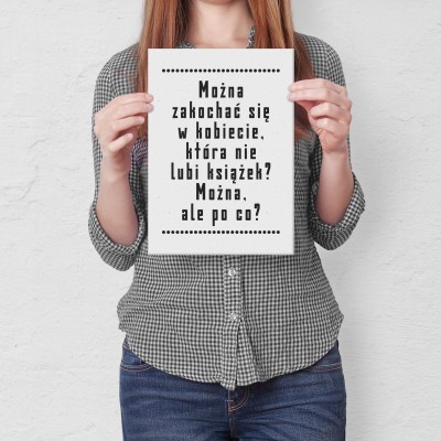 Poster metal można się zakochać gift