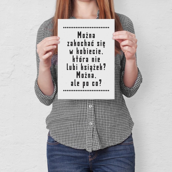 Plakat metalowy można się zakochać Prezent