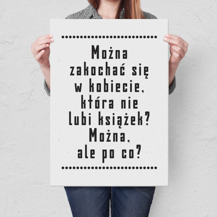 Poster metal można się zakochać gift