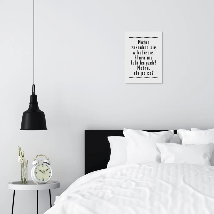 Plakat metalowy można się zakochać Prezent