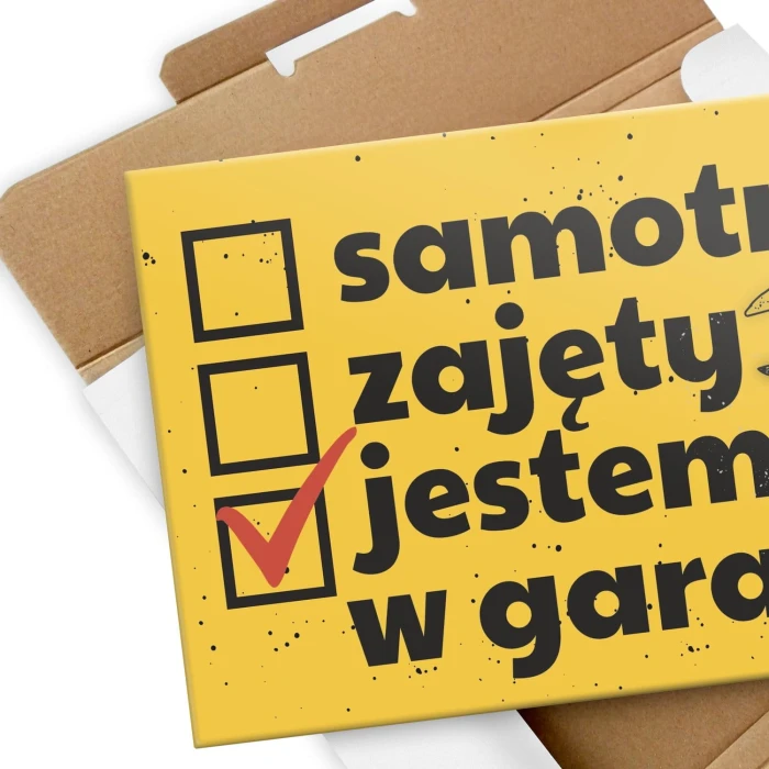 Poster metal jestem w garażu gift
