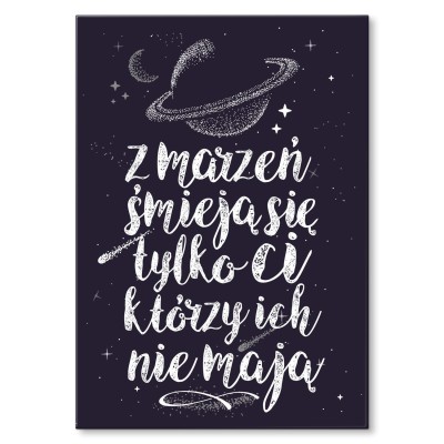 Poster metal z marzeń śmieją się ci gift