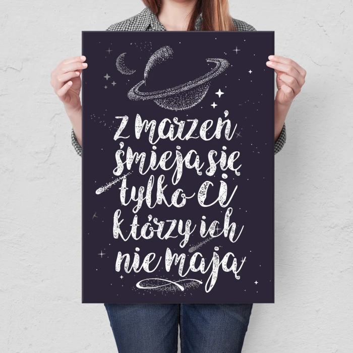 Poster metal z marzeń śmieją się ci gift