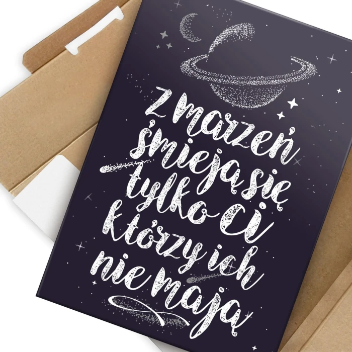 Poster metal z marzeń śmieją się ci gift