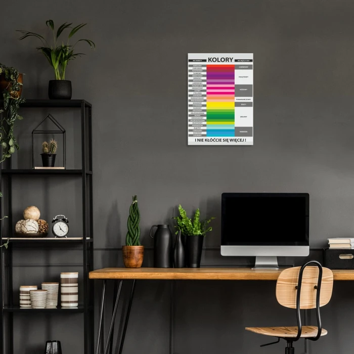 Poster metal Kolory gift