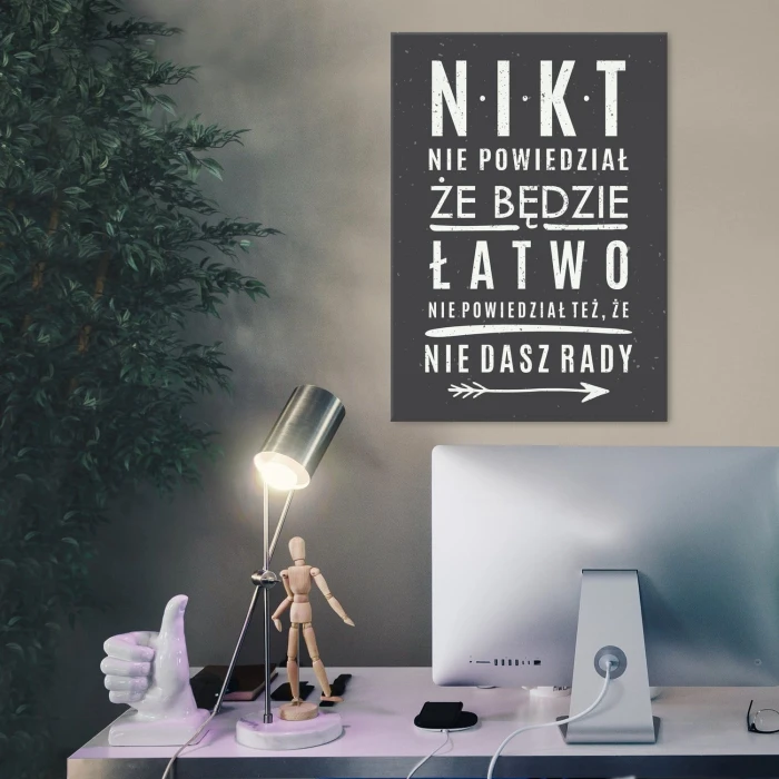 Poster metal nikt nie powiedział gift
