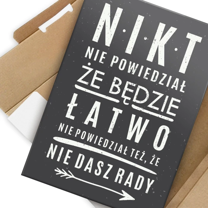 Poster metal nikt nie powiedział gift