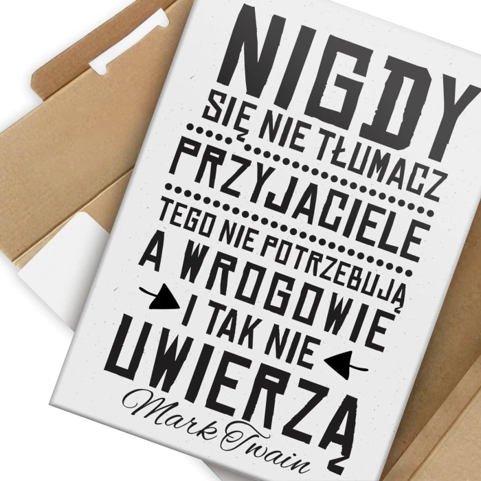 Poster metal Mark Twain Przyjaciele gift