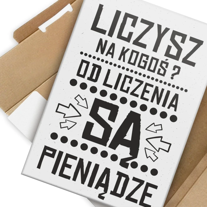 Plakat metalowy liczysz na kogoś Prezent