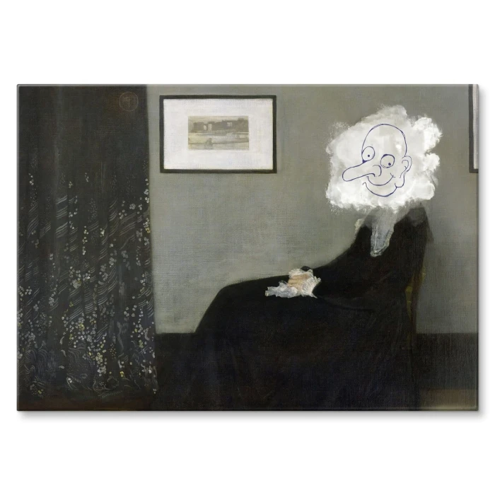 Plakat metalowy Whistlers Mother Mr Bean Prezent