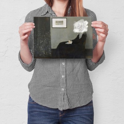 Plakat metalowy Whistlers Mother Mr Bean Prezent