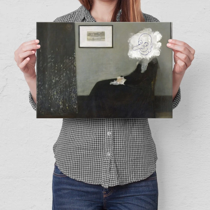 Plakat metalowy Whistlers Mother Mr Bean Prezent