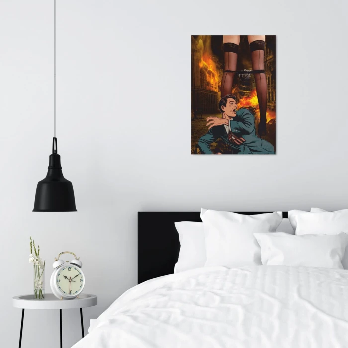 Plakat metalowy desire escape Prezent