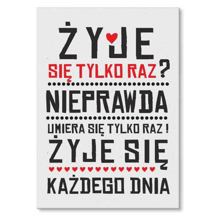 Poster metal Umiera się tylko raz gift