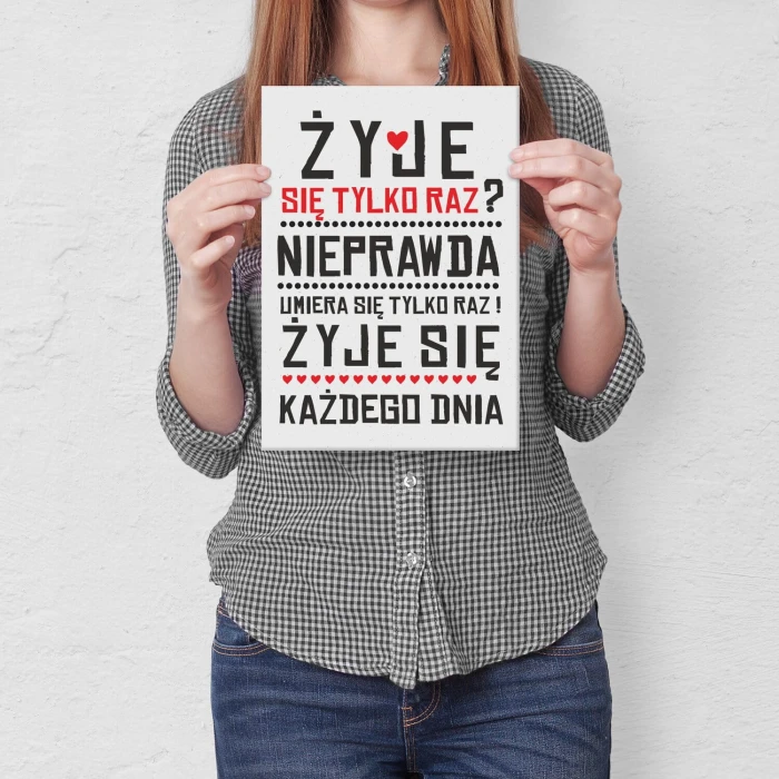 Poster metal Umiera się tylko raz gift
