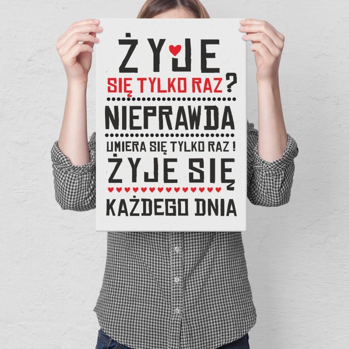 Poster metal Umiera się tylko raz gift