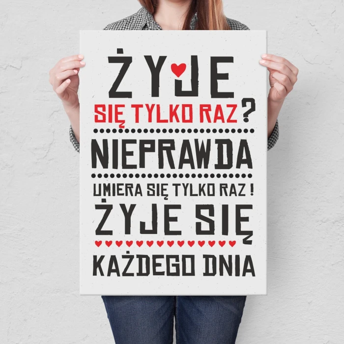 Poster metal Umiera się tylko raz gift