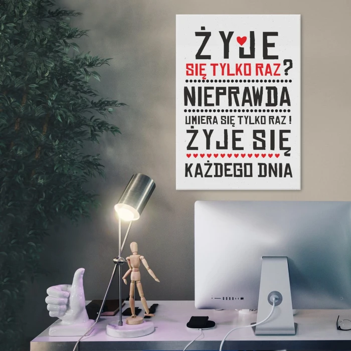 Plakat metalowy Umiera się tylko raz Prezent