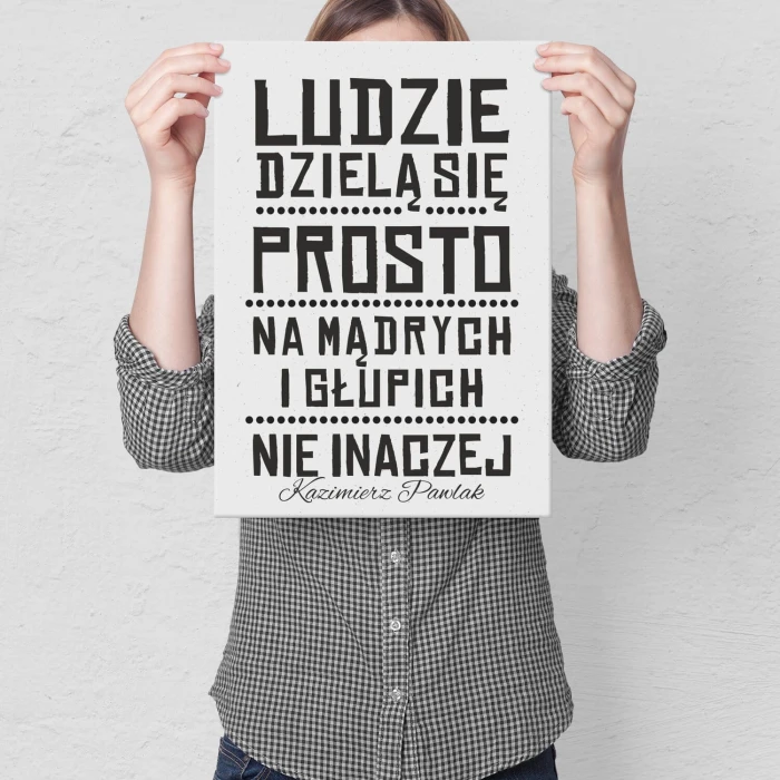 Poster metal Ludzie dzielą się prosto gift