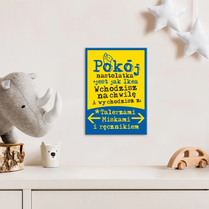 Poster metal pokój nastolatka gift