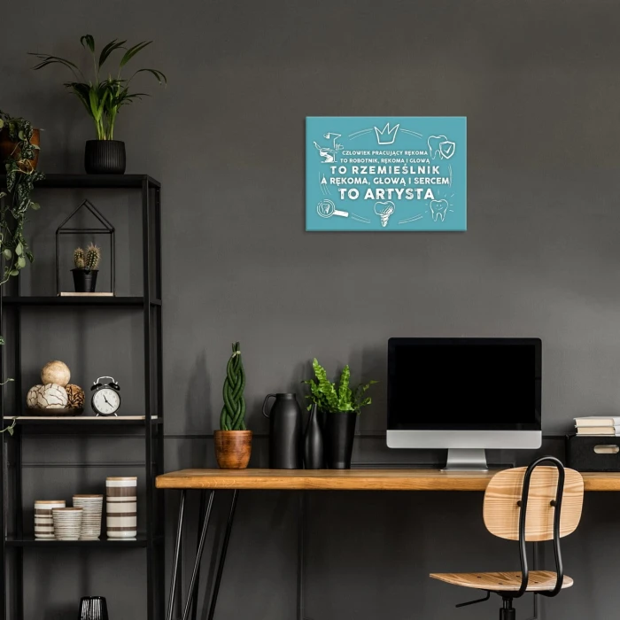 Poster metal dentysta artysta gift
