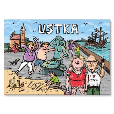 Plakat metalowy Ustka Prezent