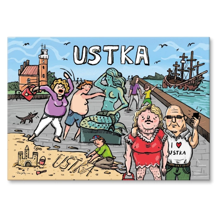 Plakat metalowy Ustka Prezent