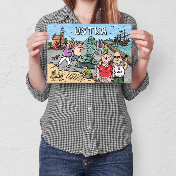 Plakat metalowy Ustka Prezent
